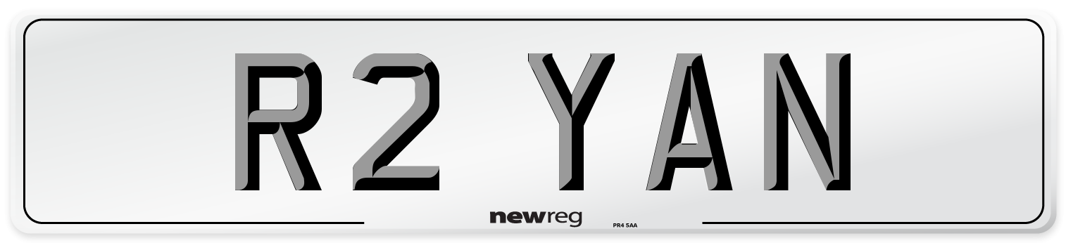 R2 YAN Number Plate from New Reg